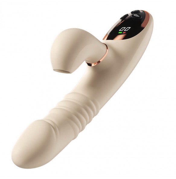 MizzZee - Thursting Warming Sucking G-Spot Vibrator (Chargeable - White) MizzZee - Thursting Warming Sucking G-Spot Vibrator (Chargeable - White)